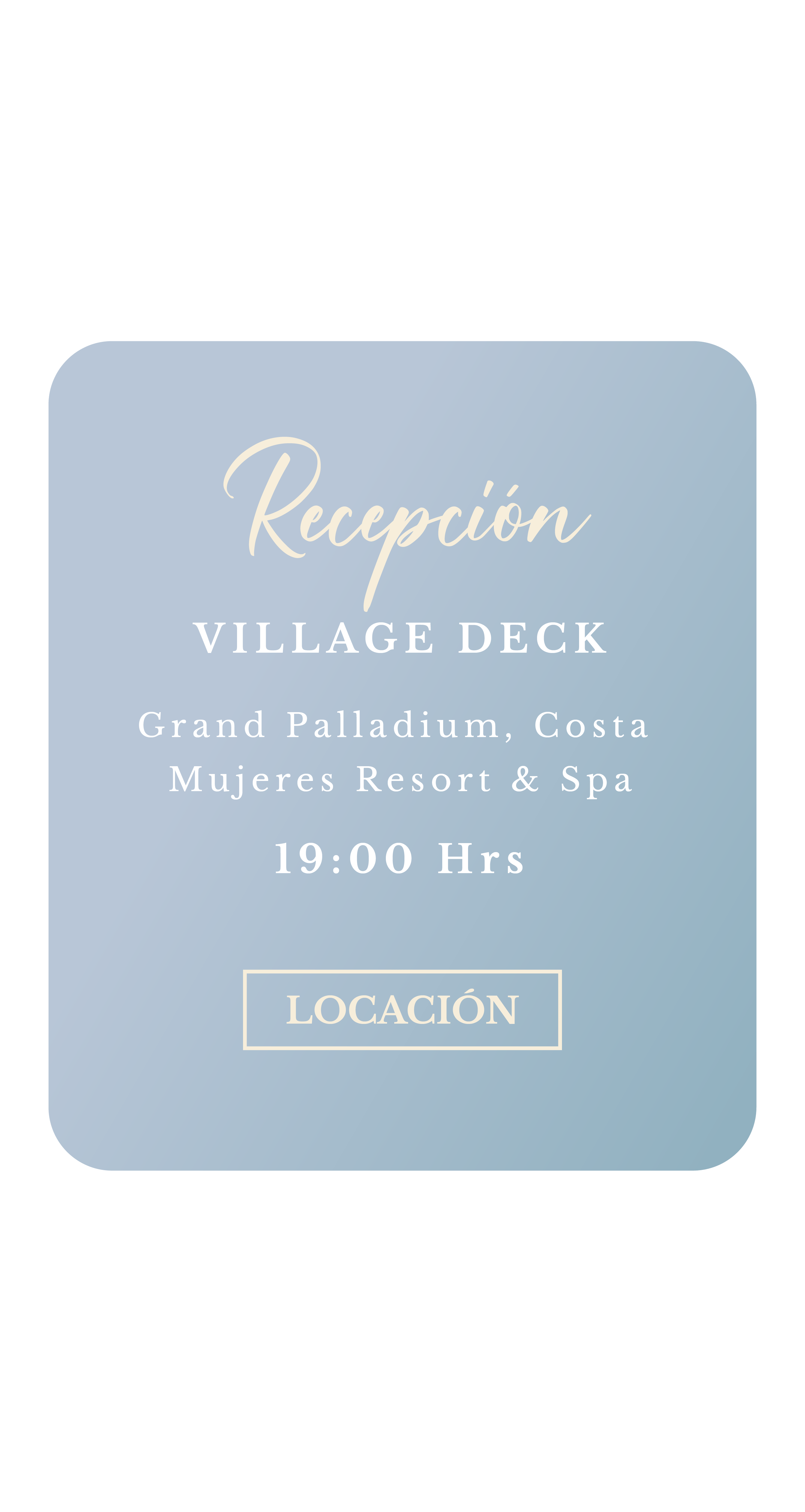 Recepción - dorso