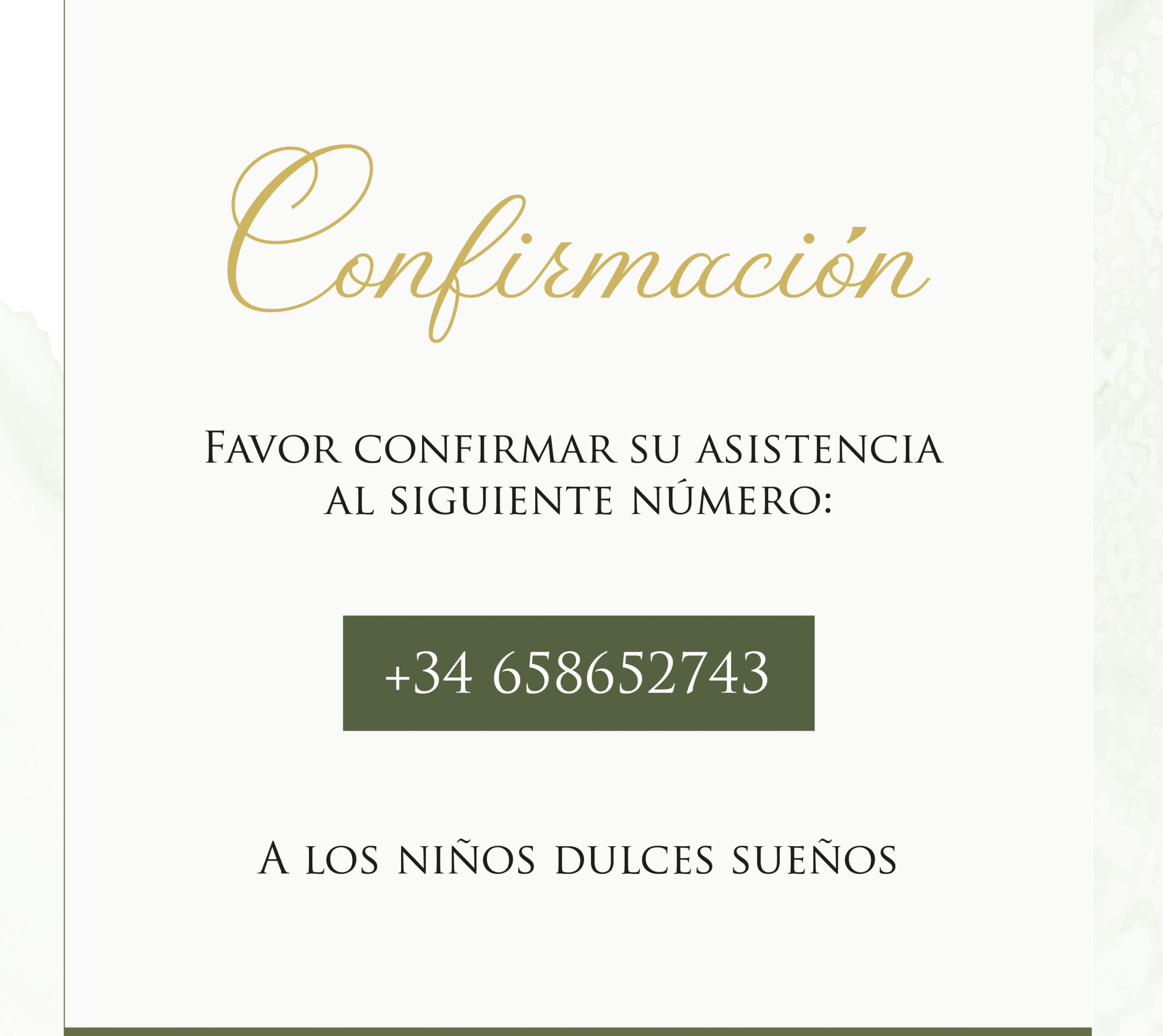 Confirmación de asistencia a la boda de Aldrin y Daniela